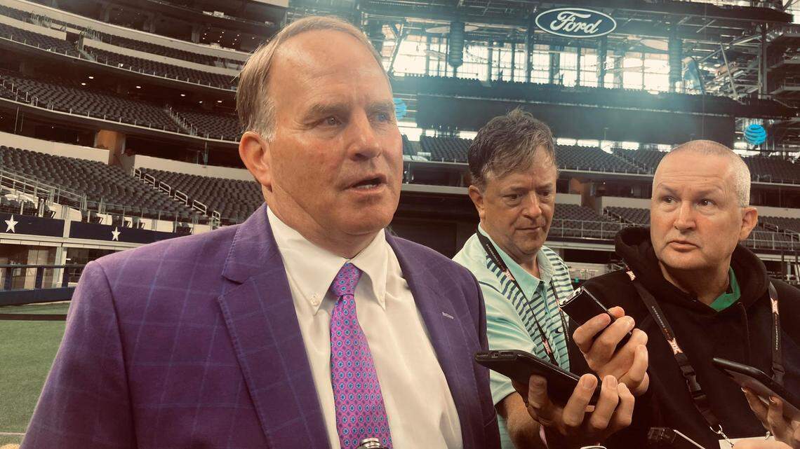 TCU coach Gary Patterson encouraged TCU boosters to embrace the NIL era.