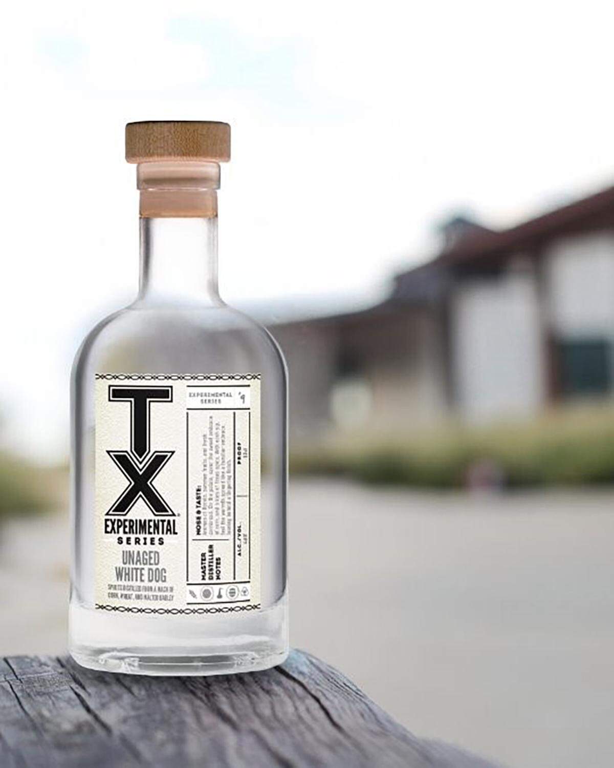 TX Whiskey’s Unaged White Dog is the last, of nine, limited edition bottles.