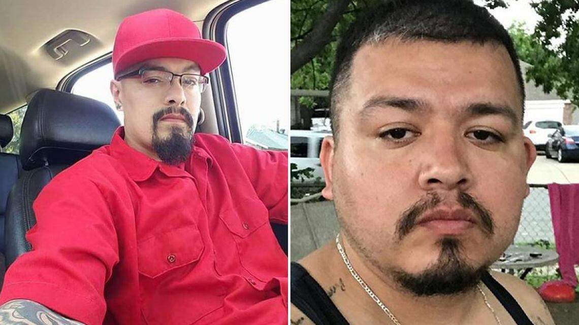Nick Carrillo, left, was 33. Jesus Duran, 35, is wanted in connection with Carrillo's murder on Feb. 3.