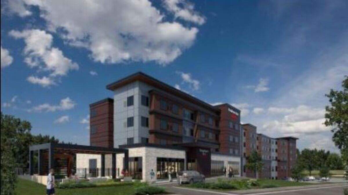 Artist rendering of Residence Inn by Marriott, planned for the Waterside development.