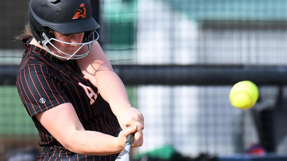 Aledo’s Madysen Boutwell homered to help the Ladycats knock off Abilene Cooper in the regional semis. Special/Bob Haynes
