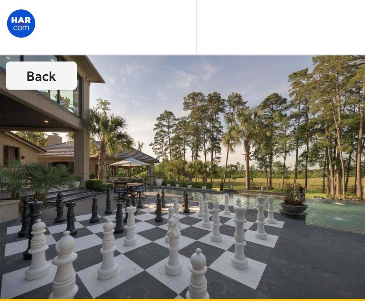 Outside chess set.