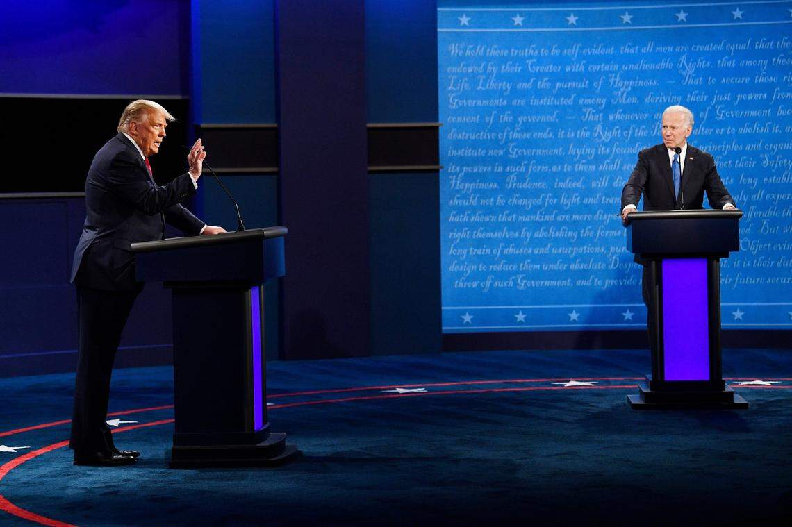 Donald Trump and Joe Biden, shown debating in 2020, seem destined for a rematch.
