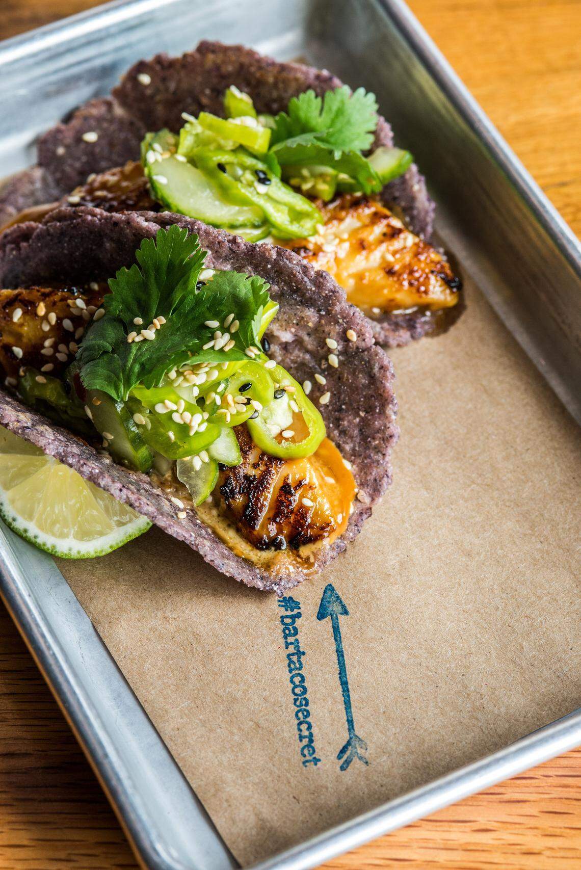 Bartaco’s new “secret” taco is a miso cod.
