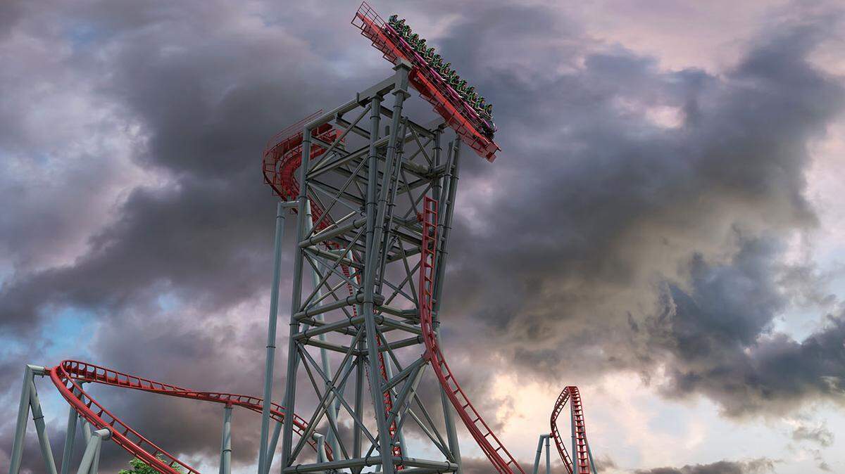 Siren’s Curse, the new tilt coaster scheduled to open at Cedar Point in 2025.