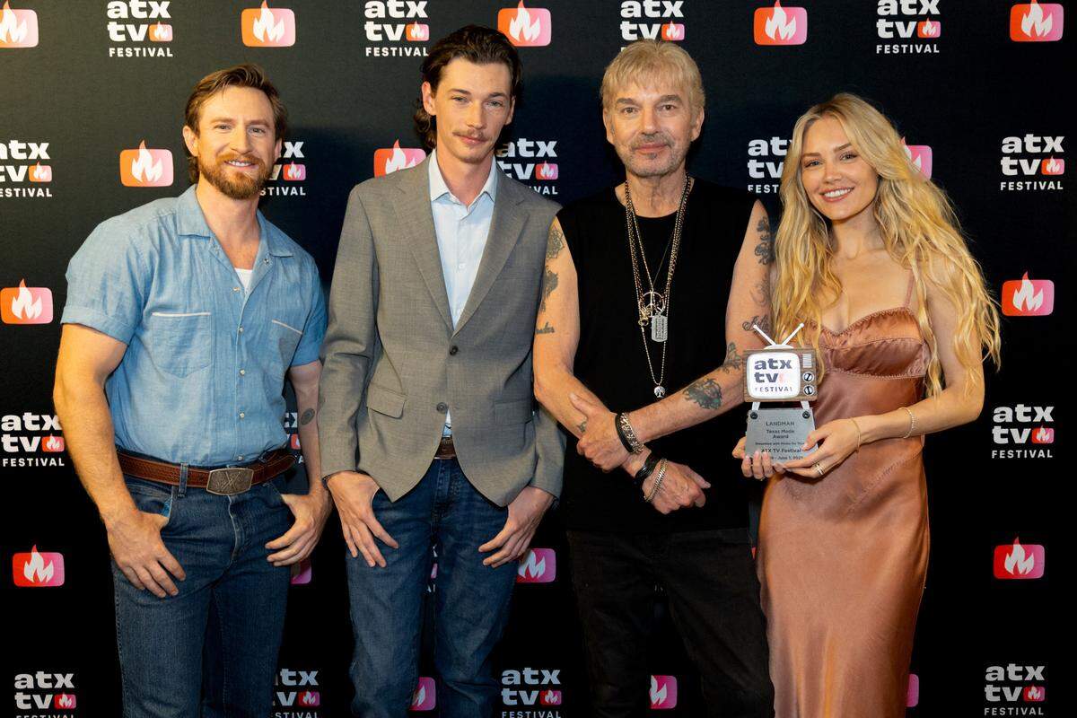 (L-R): Christian Wallace, Jacob Lofland, Billy Bob Thornton and Michelle Randolph at the 2025 ATX TV Festival on Sunday, June 1, 2025.