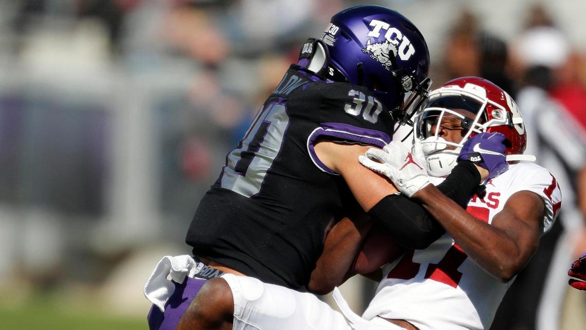 TCU linebacker Garret Wallow (30) has 90 tackles so far this season.