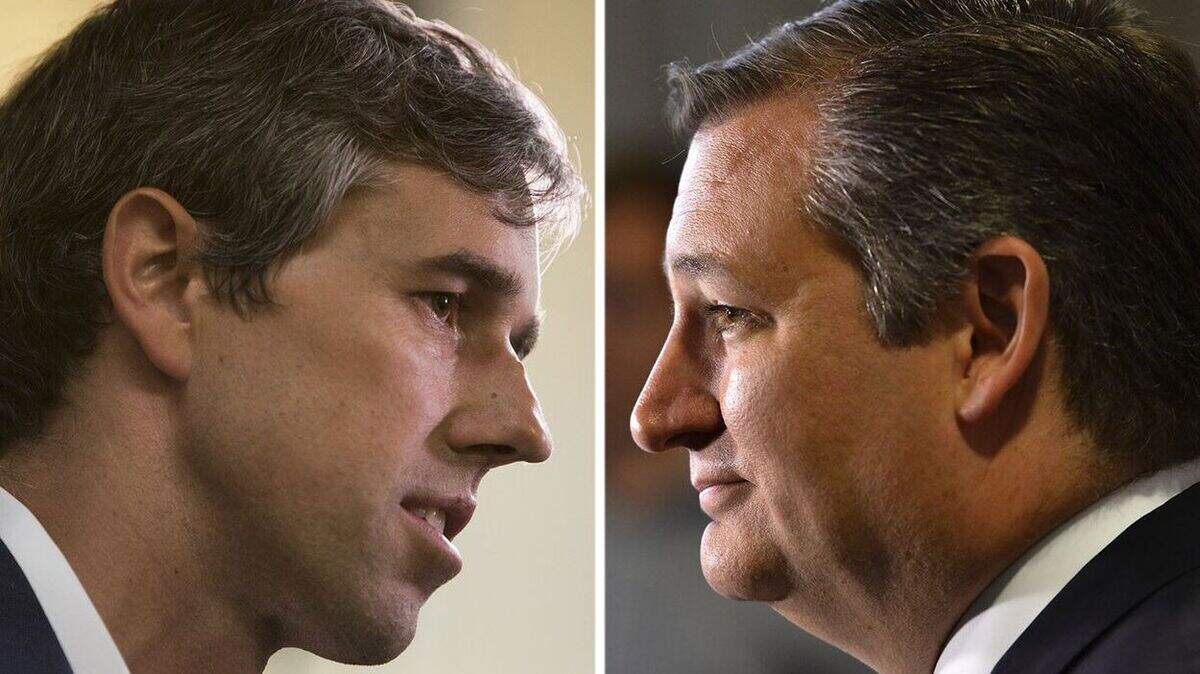 U.S. Rep. Beto O'Rourke, D-El Paso (left), and U.S. Sen. Ted Cruz, R-Texas.