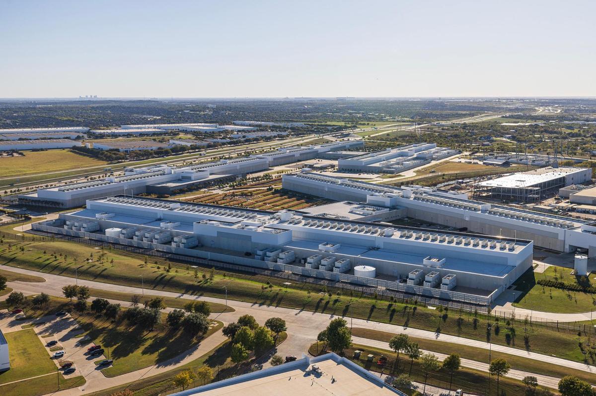 The Facebook data center in Alliance in far north Fort Worth on Wednesday, Nov. 13, 2024.