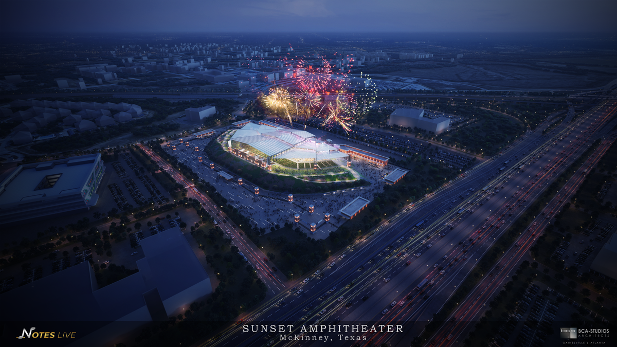 Notes Live is building a 20,000 capacity concert venue is McKinney.