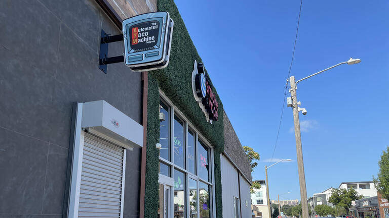 This ATM in Fort Worth’s West 7th area dispenses tacos instead of cash