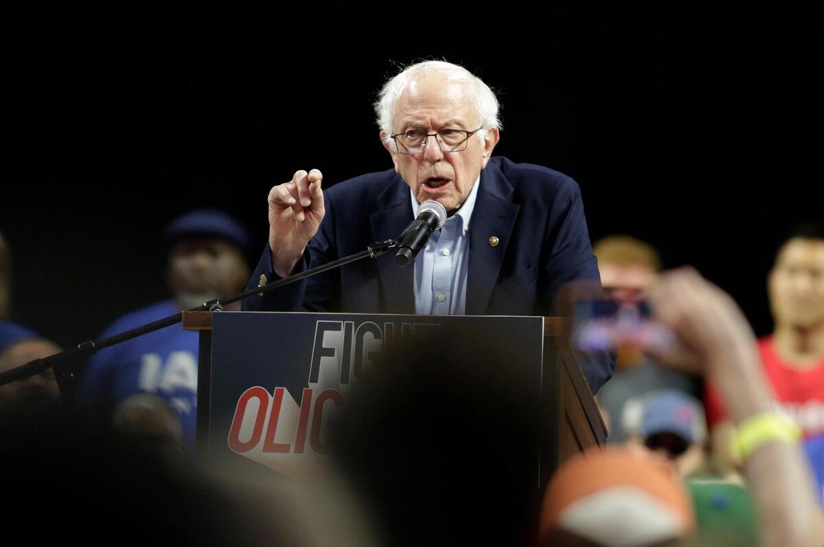 Bernie Sanders speaks at “Fighting Oligarchy: Where We Go From Here” tour stop at Dickies Arena on Sunday June 22, 2025.