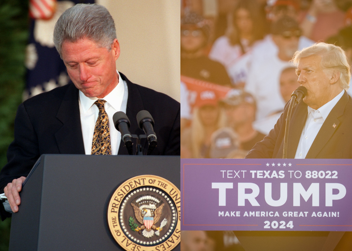 Bill Clinton and Donald Trump.