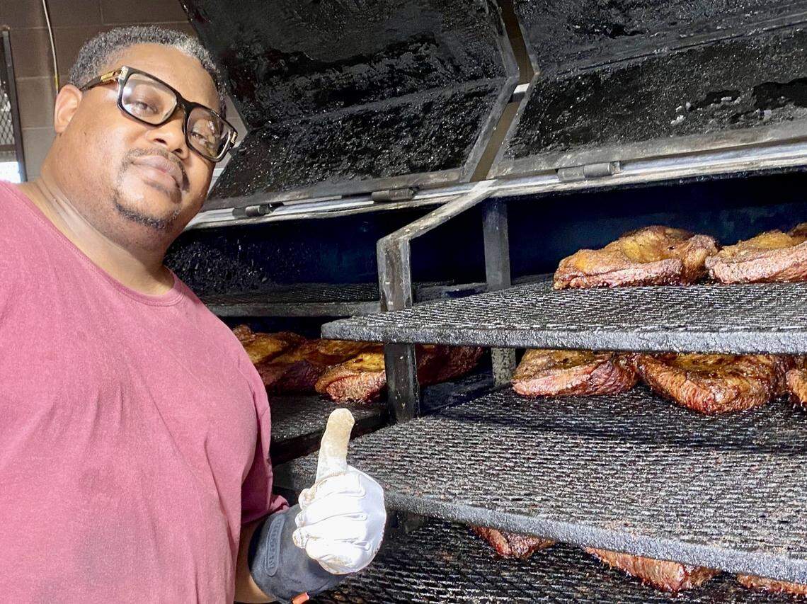 John Berry of Lil JJ’s Smokehouse in Fort Worth, shown July 10, 2020, at his former Berry Best BBQ location in North Richland Hills.
