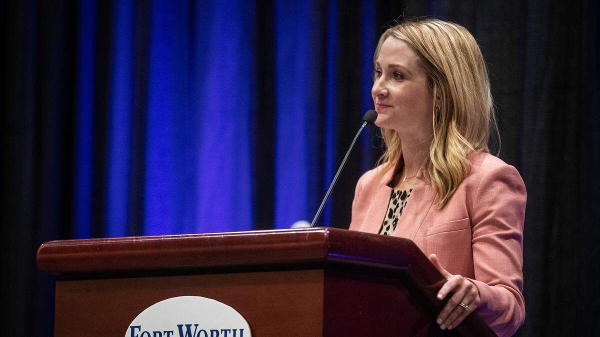 Fort Worth Mayor Mattie Parker, shown in this file photo, told the Texas Tribune that she was “confused” by the Republican Party.