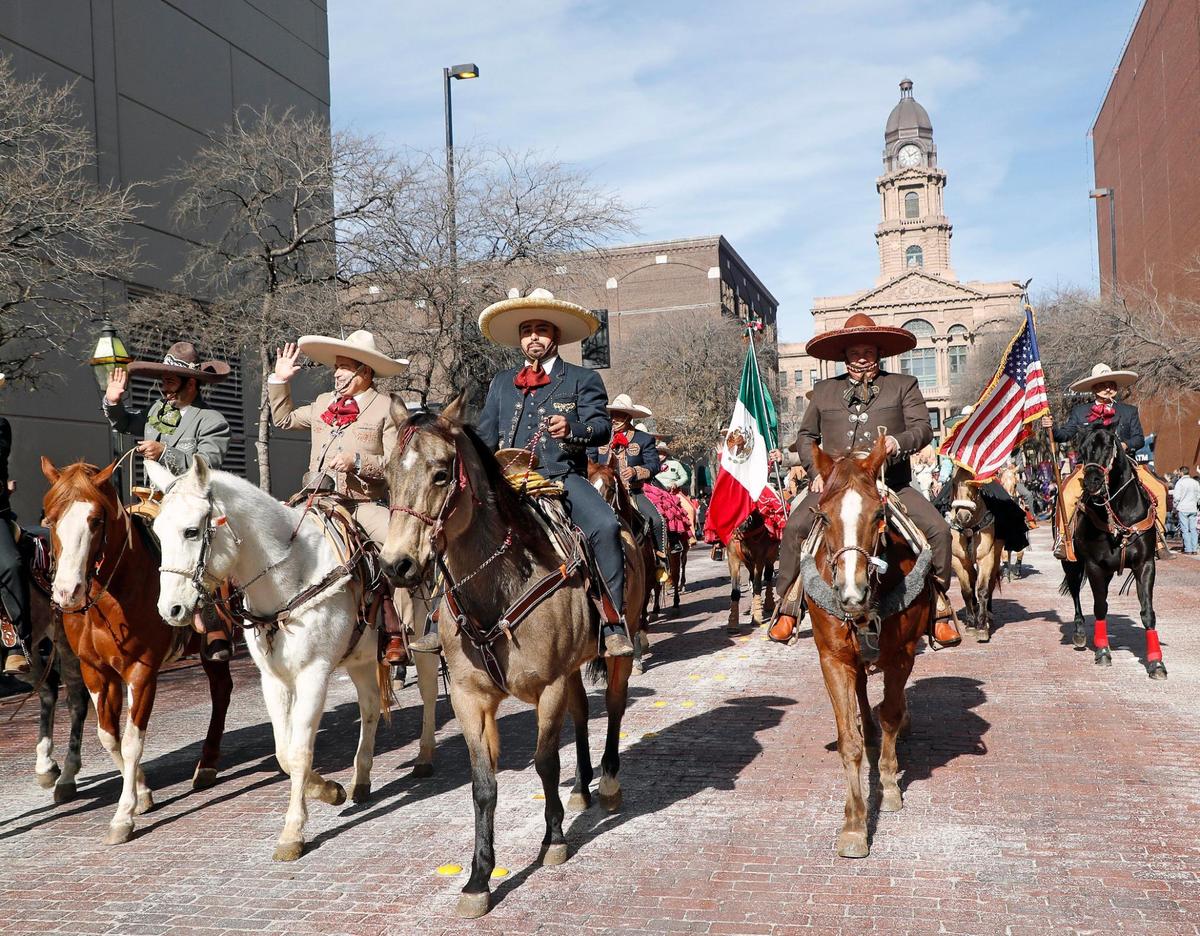 The Mexican Vaquero heritage was scattered through the event during the 2023 Fort Worth Stock Show and Rodeo parade in downtown Fort Worth.