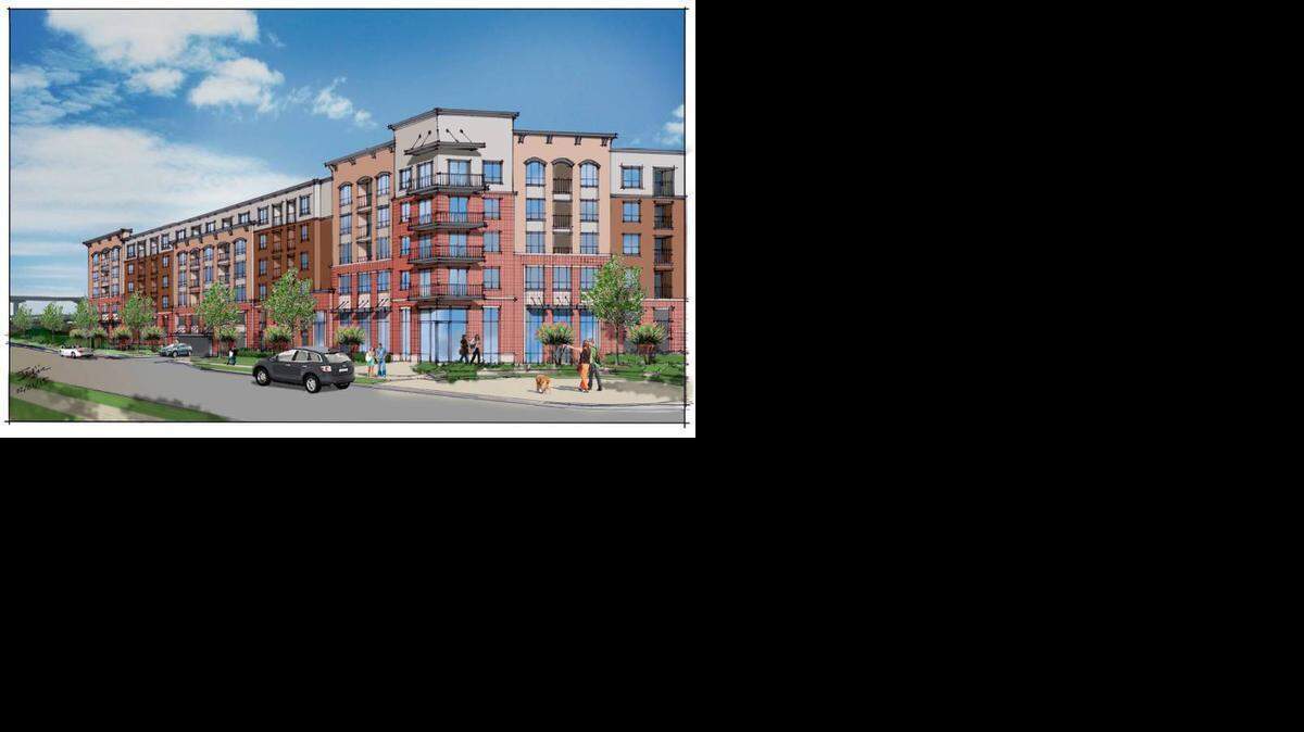 
Artists rendering of Cadillac Lofts, planned for the former Frank Kent Cadillac site on Lancaster Avenue.
