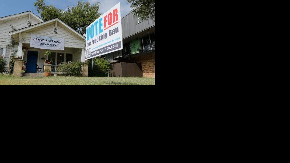 
Denton was the first city to ban hydraulic fracturing in Texas.



