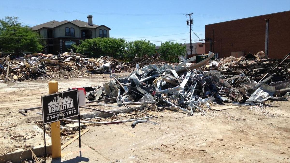 The former Pour House was demolished last week.