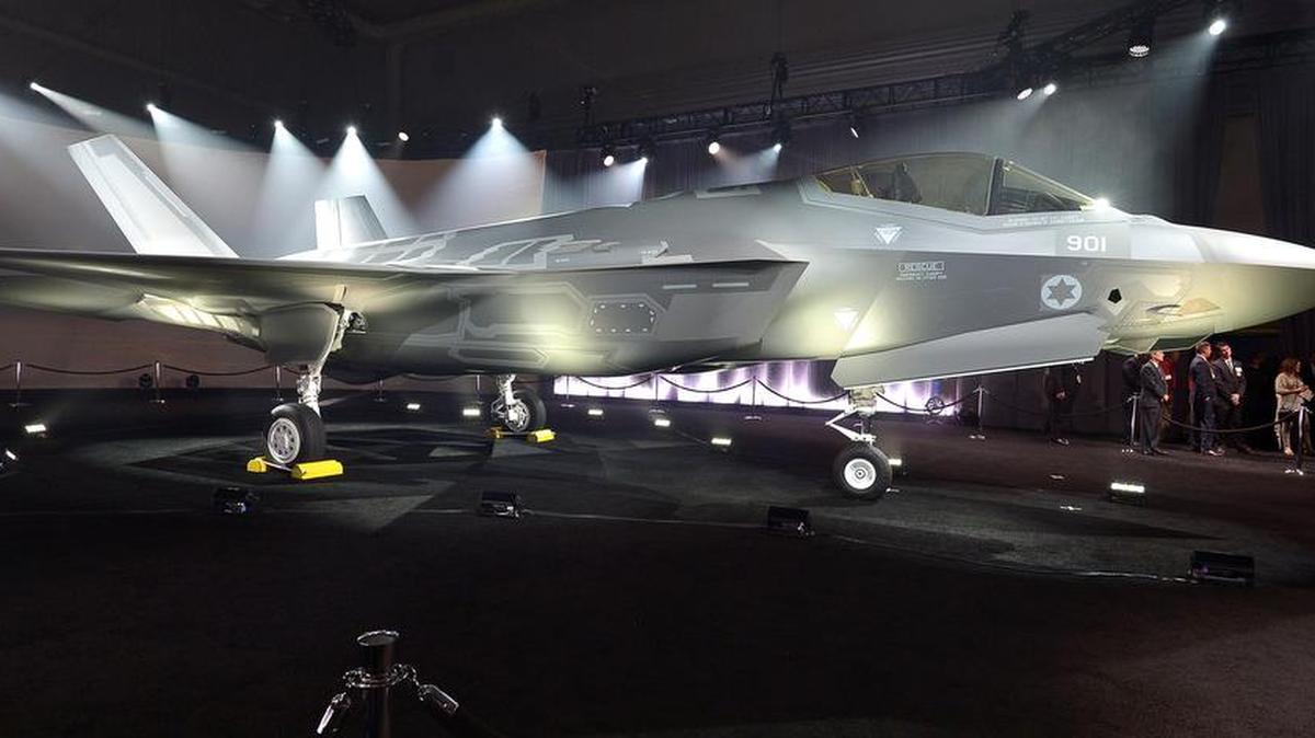 Lockheed Martin rolls out the first F-35 for Israel at Lockheed's west Fort Worth plant in June.
