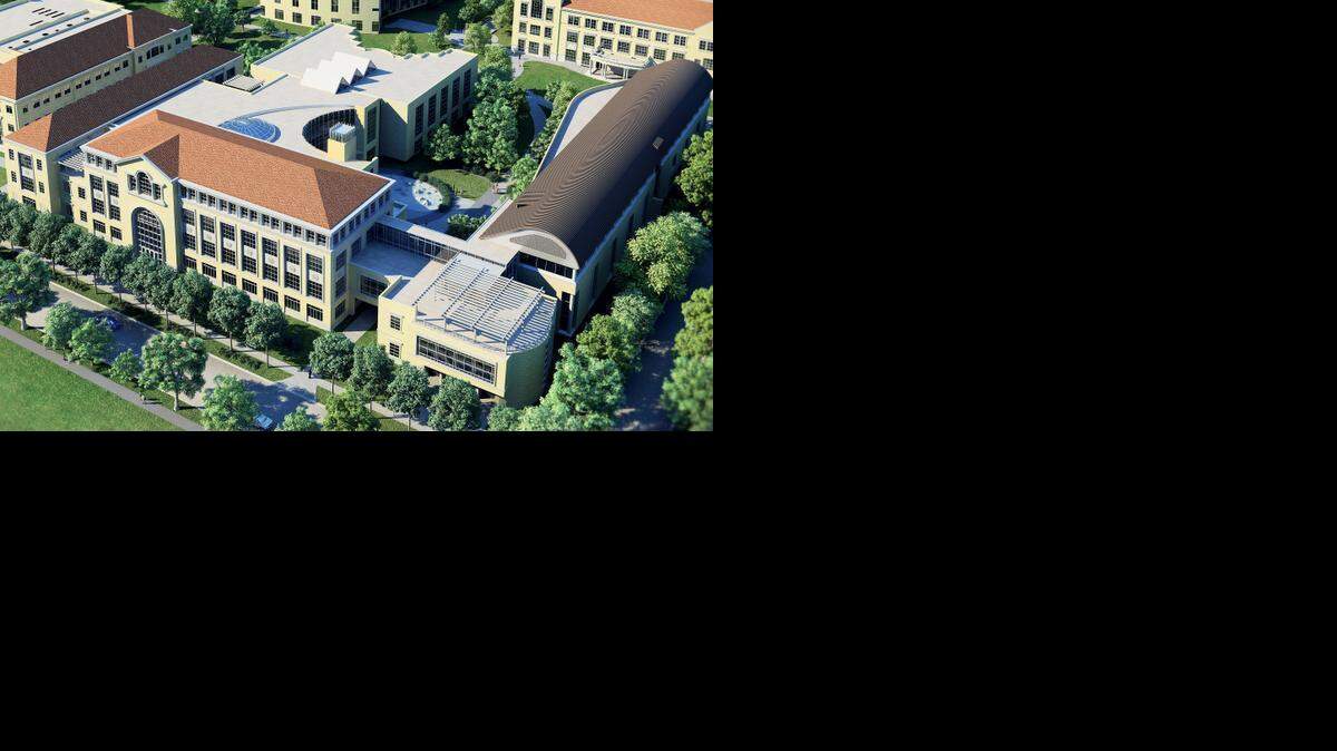 
Artist rendering of $100 million expansion planned at TCU’s Neeley School of Business. 
