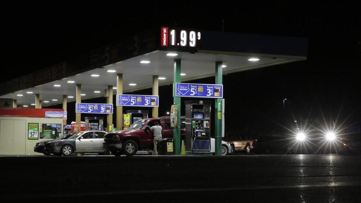 The AAA Fuel Gauge reported on Monday that the price for gasoline dropped to $1.99, the first time the average had been below $2 nationwide since 2009.