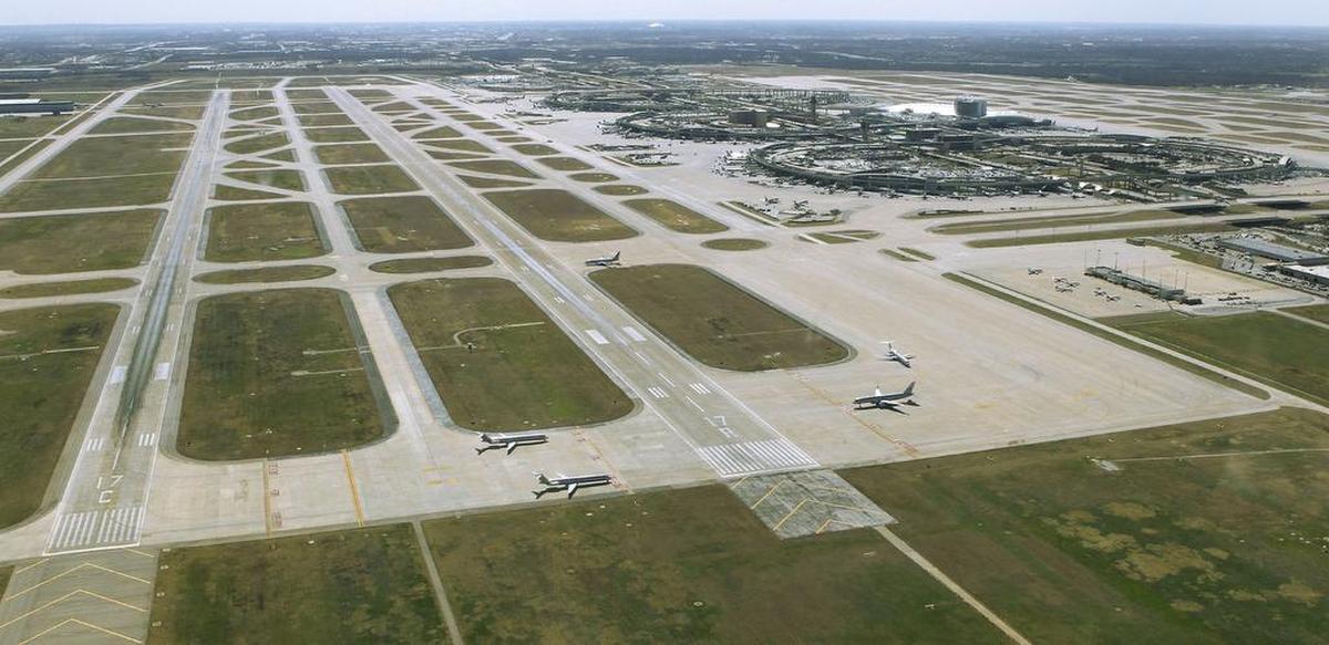 DFW Airport will spend $52 million upgrading its runways in 2018, an official says. This aerial photo shows the airfield in 2014.
