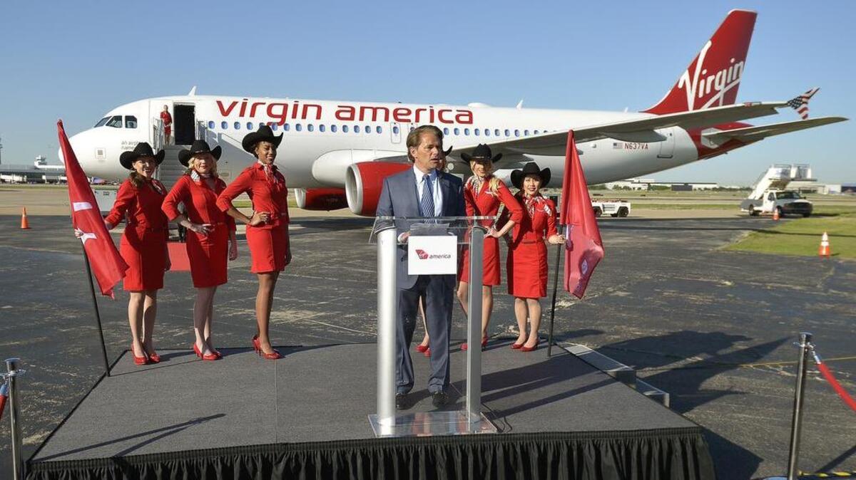 
Virgin America CEO David Cush was at Love Field in April 2014 when the airline announced its service plans. 
