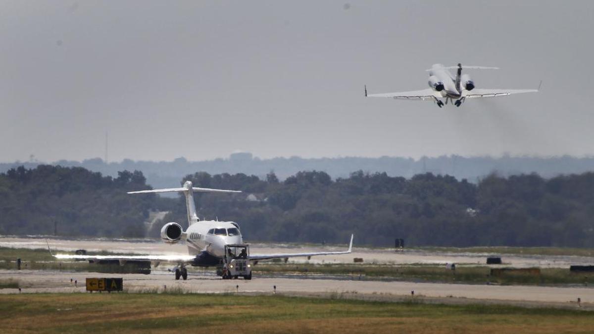 Fort Worth airports use loud sirens and pyrotechnics to protect planes from bird strikes on departure and descent.