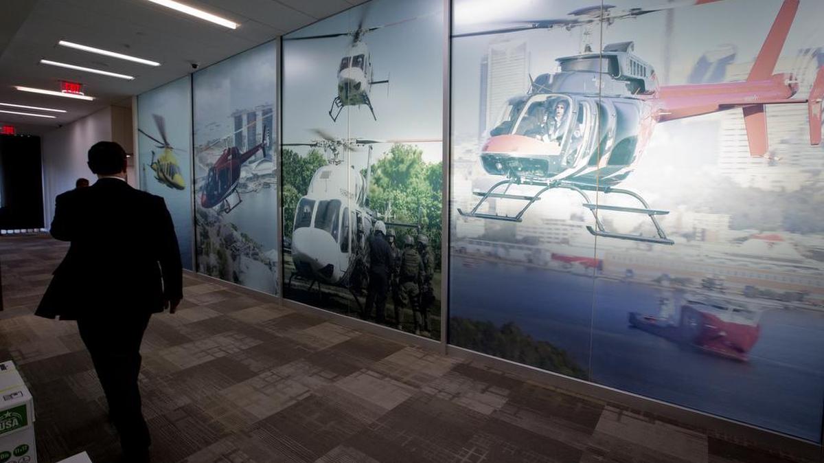 First-quarter profit increased about 8 percent to $82 million at Fort Worth-based Bell Helicopter.