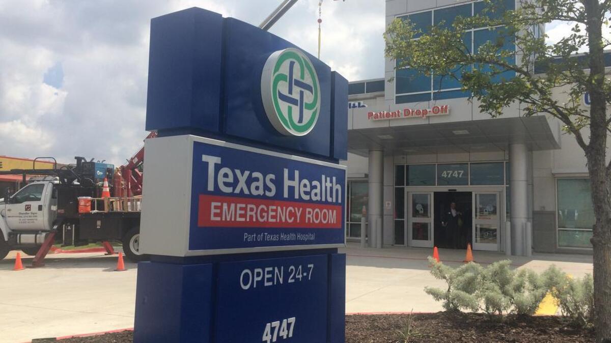 This undated file photo shows Texas Health Resources rebranding the First Choice Emergency Rooms as part of a joint venture.