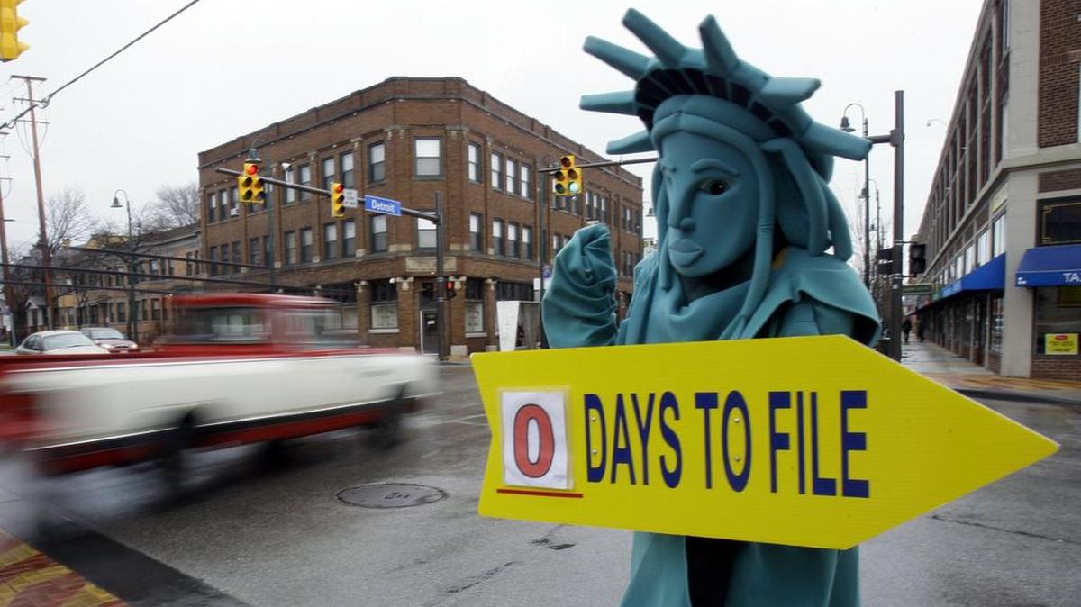 Retailers try to relieve the stress of tax day, April 18, with a bunch of freebies and discounts.
