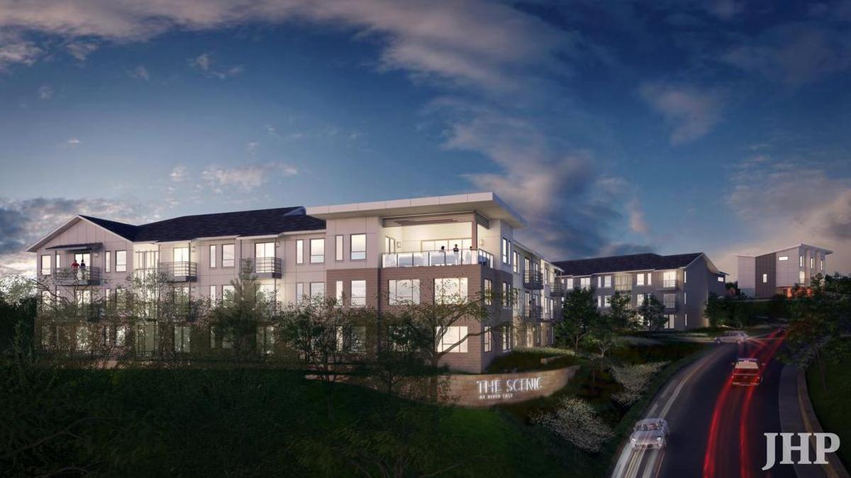 The Scenic Residences at River East will be a 276-unit multifamily development adjacent to Riverside Park.