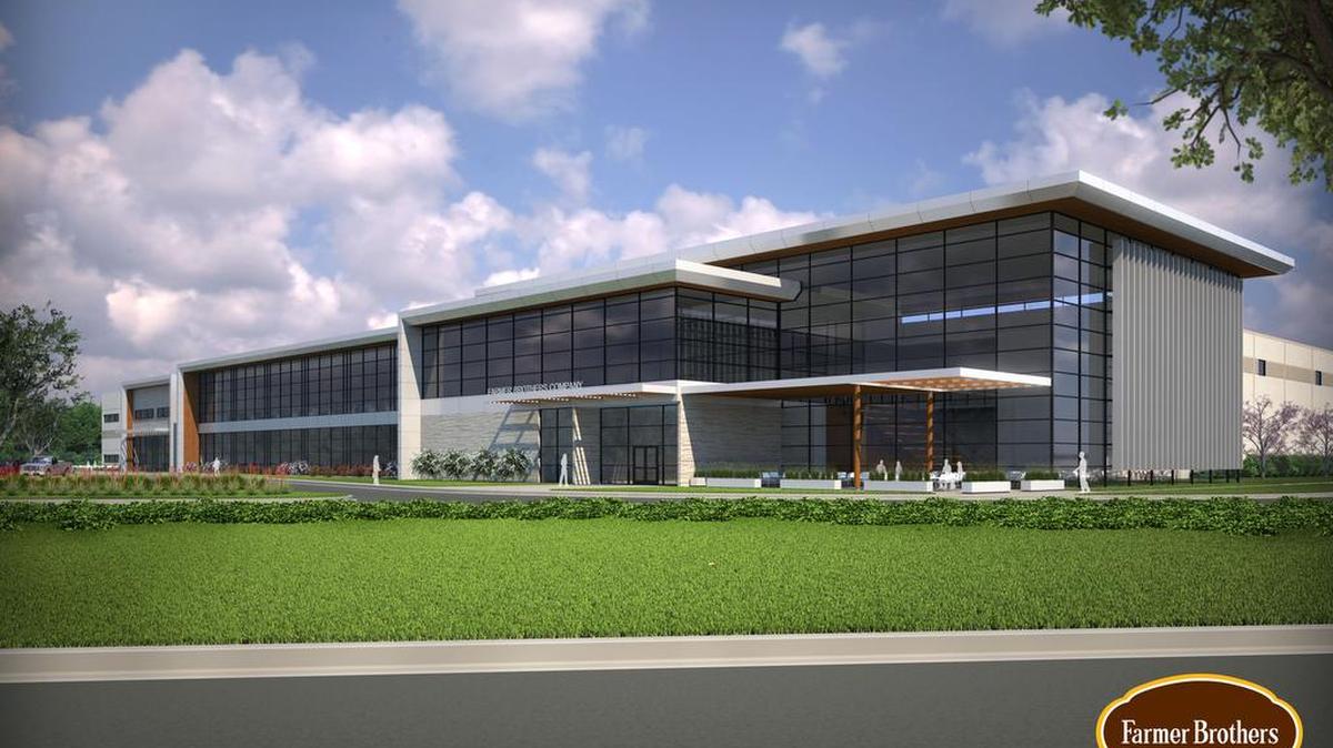 
Rendering of new corporate headquarters, manufacturing and distribution facility to be built in Northlake across from the Texas Motor Speedway on the east side of I-35.

