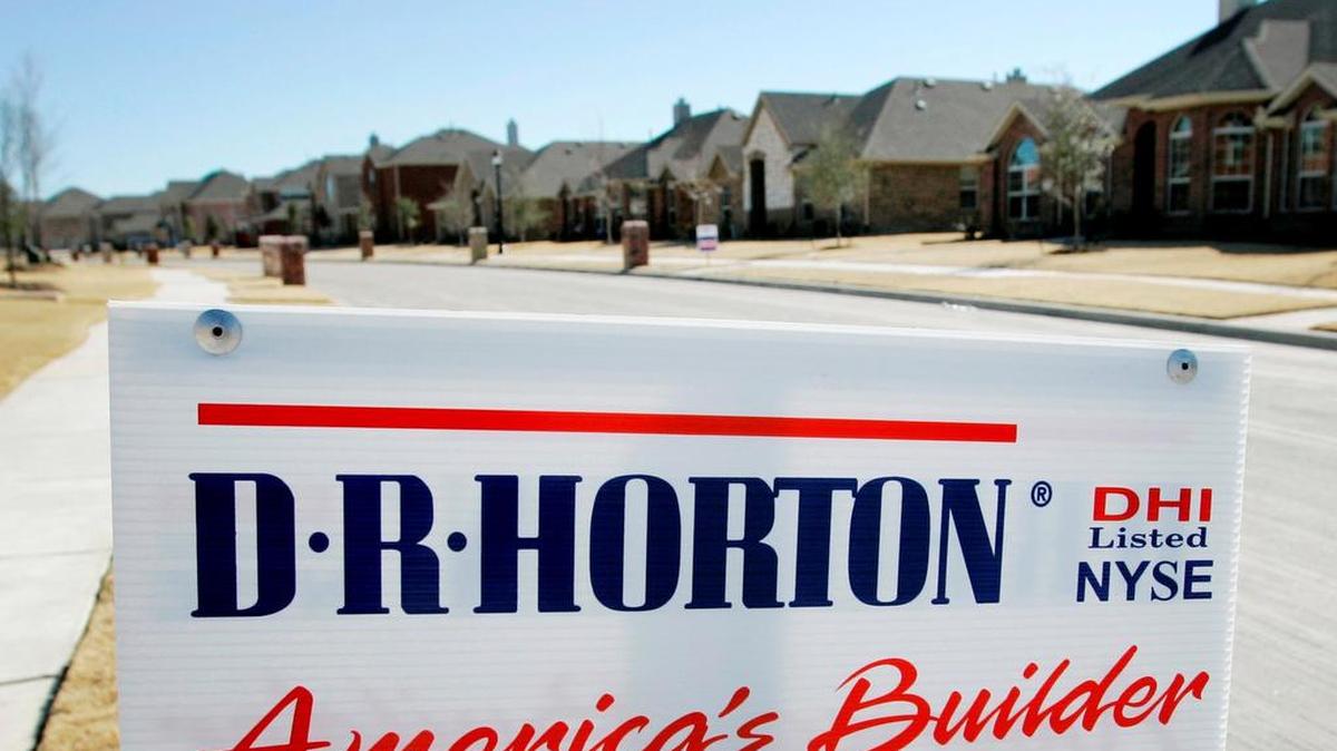 D.R. Horton said its profit increased by 18 percent in the latest quarter, but orderes for new homes increased only 3 percent.