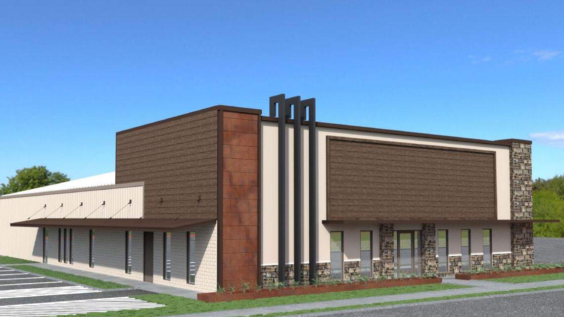 A rendering of the proposed development for offices and retail in Colleyville.