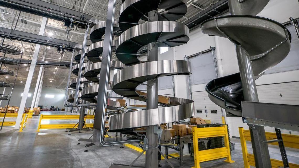 The new TTI distribution center includes an advanced distribution setup. Inside are three-story carousels that will store the highest-volume products.