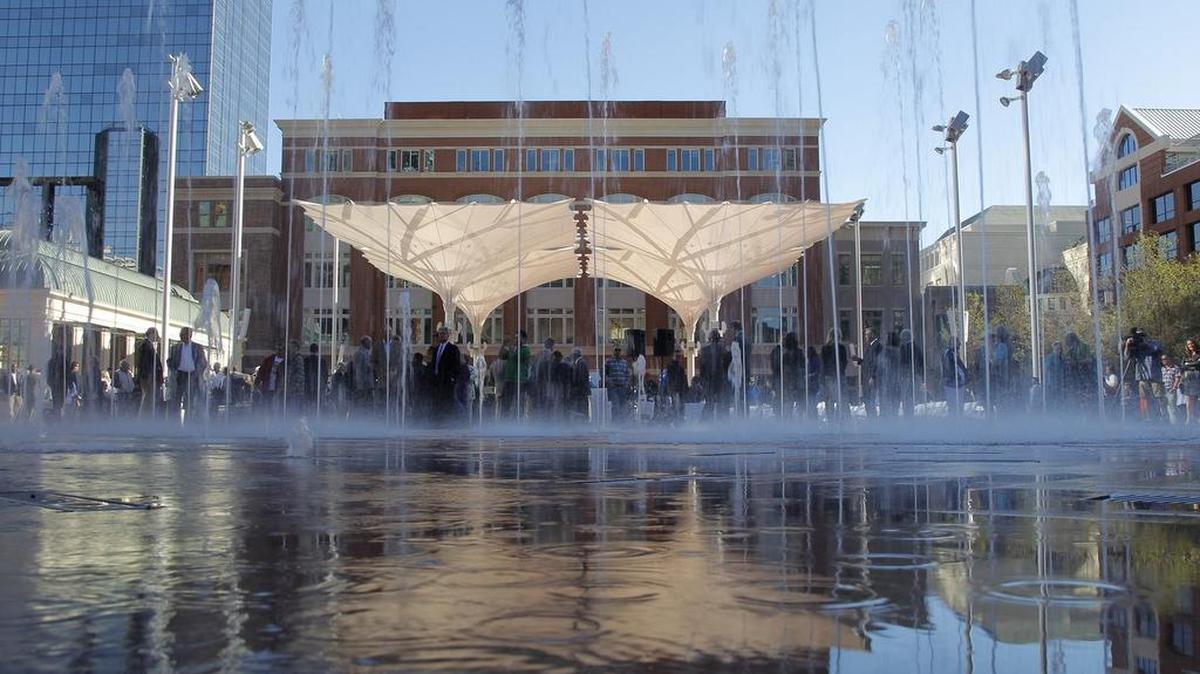 
Sundance Square Plaza, which opened in November 2013 and spurred three new office buildings, highlights the continued growth of downtown Fort Worth.
