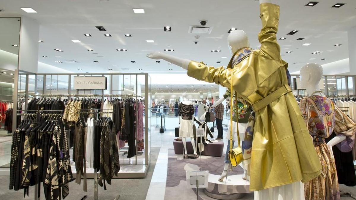 Clothing displays in the new Neiman Marcus store at The Shops at Clearfork which opened in Fort Worth last month.