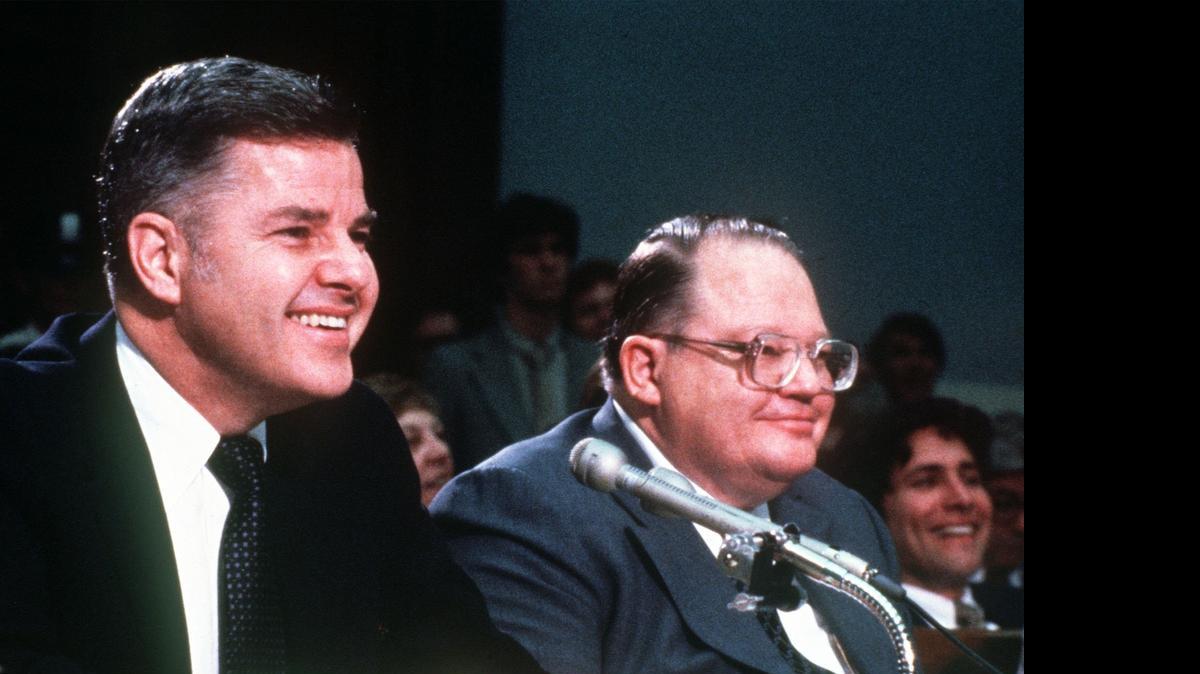 
W. Herbert Hunt, left, and Nelson Bunker Hunt, who died last year in Dallas. 
