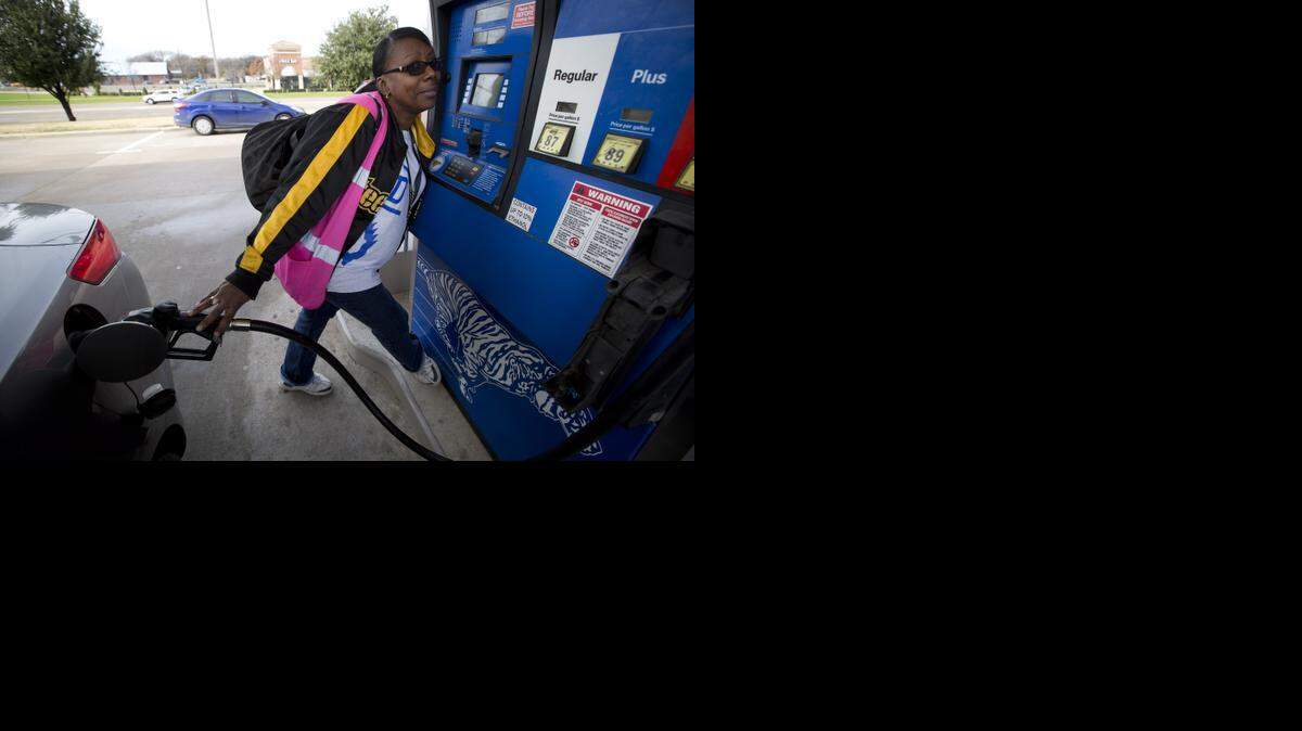 
Retail gasoline prices across Texas continue to plummet, with the average cost at the pump dropping this week by a dime to settle at $2.05. Of the metro regions in Texas, Fort Worth/Arlington motorist are paying the least at $1.91 per gallon. Recently, Eldria Renee found gas at $1.85/gallon at Exxon on S.Main in Keller on December 23. 
