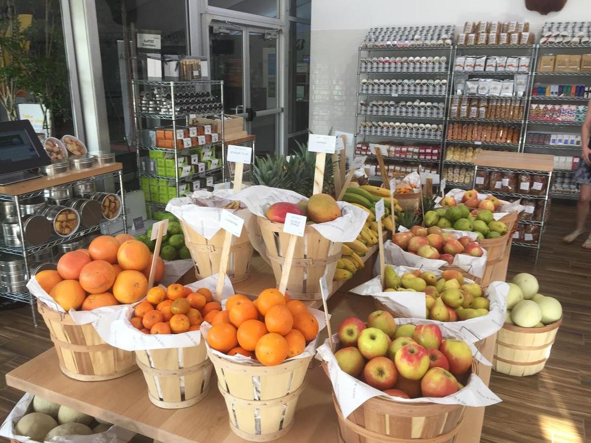 Dean & Deluca’s Prince Street store at Colonial sells fresh fruit, in addition to sandwiches, coffee and beverages.