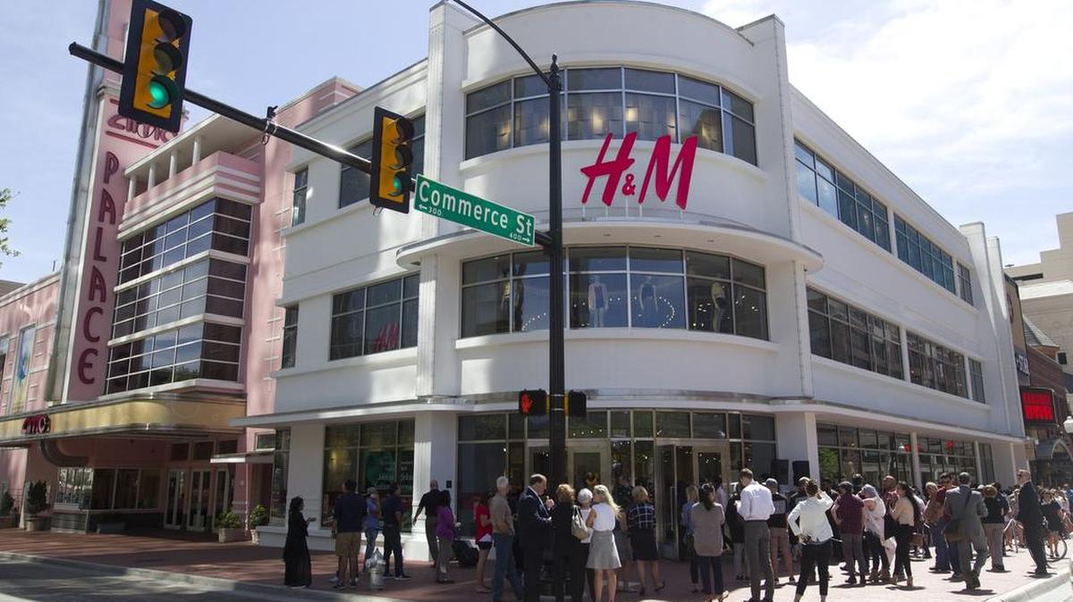 H&M opened a four-story, 30,000-square-foot store at Sundance Square in April.