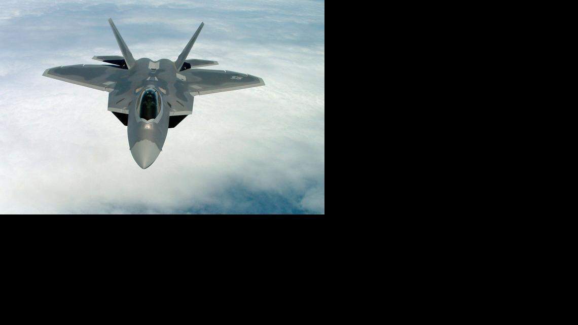 
The U.S. Air Force says the F-22, made by Lockheed Martin, has flown at least 112 missions against Islamic State positions in Syria and Iraq. 
