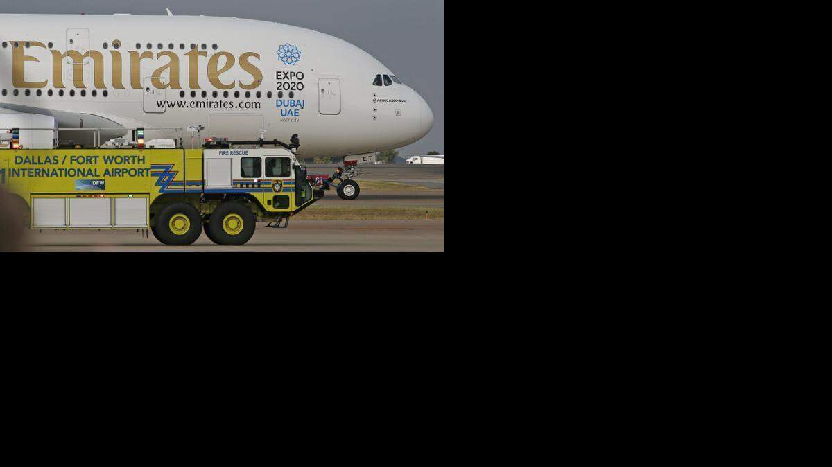 
Emirates Airline is one of three Persian Gulf carriers operating flights from DFW Airport. 
