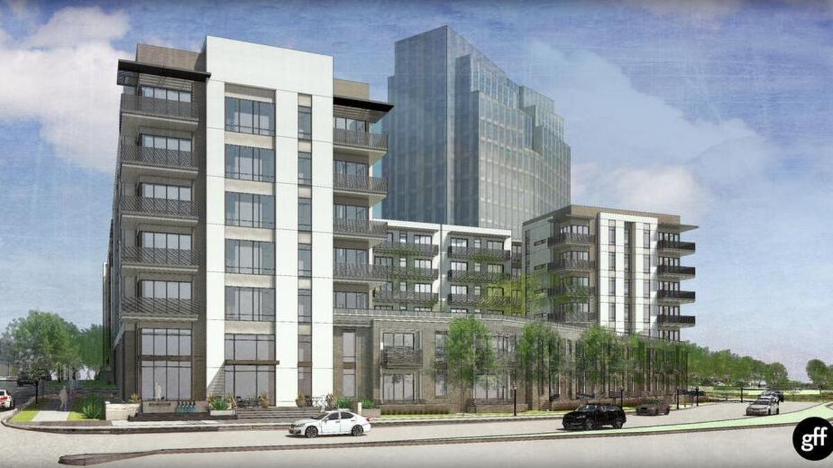 Rendering of Broadstone 5th and Summit, a 345-unit apartment project near the Pier 1 Imports Building in downtown Fort Worth.