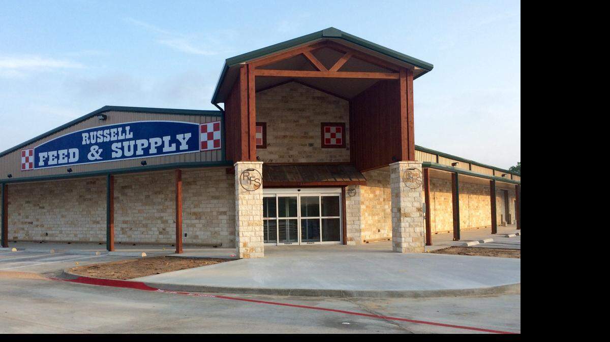 
Russell Feed & Supply has opened its new Azle location at 1312 NW Parkway. The store is 50 percent larger than its previous location. It will feature a propane filling station, bulk fertilizer, a much larger selection of products and increased parking. Russell Feed & Supply, a 17-year-old company founded by Kenny and Teresa Russell, has seven stores. 
