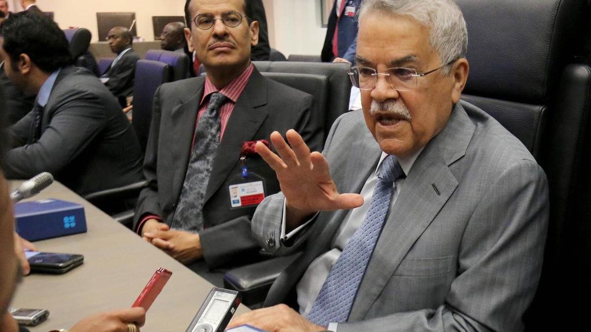 Saudi Arabia’s oil minister Ali Ibrahim Naimi met his Venezuelan counterpart Sunday in Riyadh, but no plan to consider production cuts was reached.