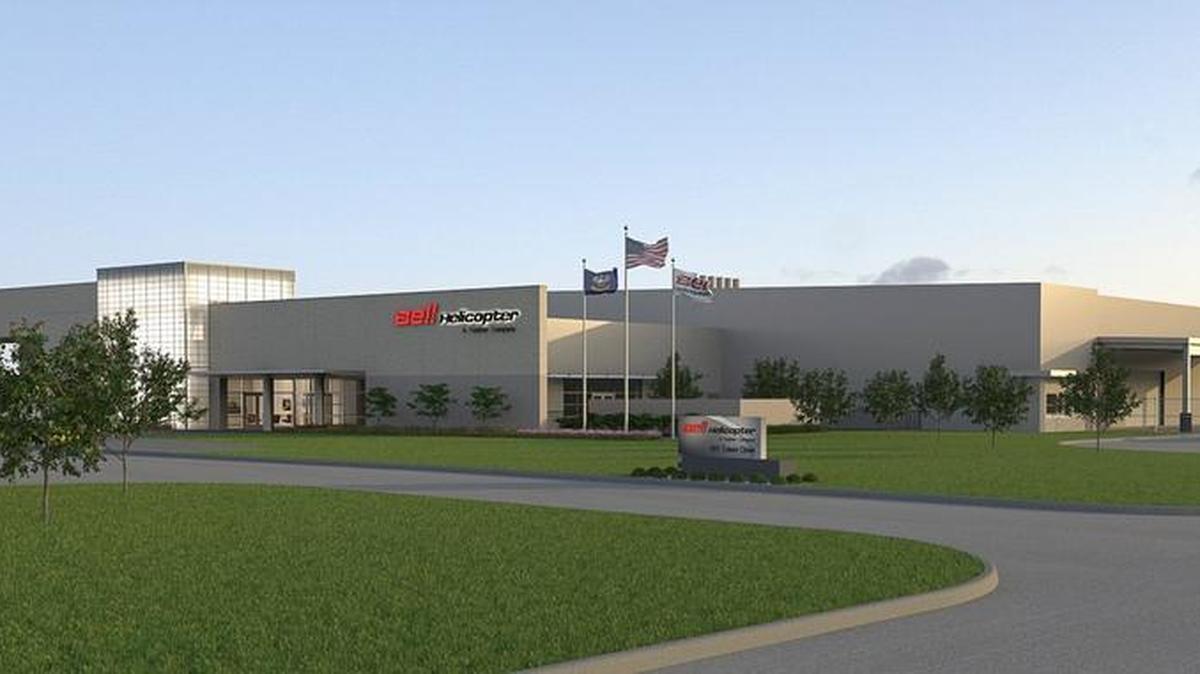 
Bell Helicopter’s new 82,300-square-foot facility was built on 14.5 acres at the Lafayette Regional Airport by the state of Louisiana.
