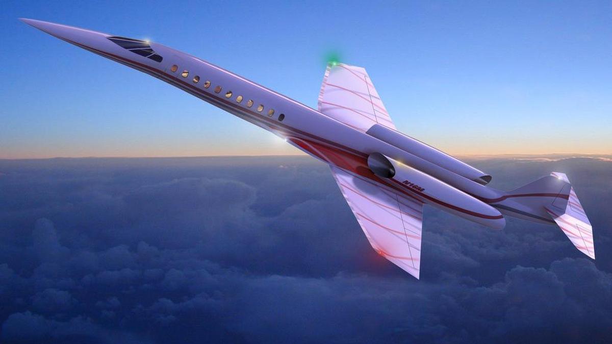 An artist rendering of the proposed Aerion supersonic business jet backed by Fort Worth financier Robert Bass.